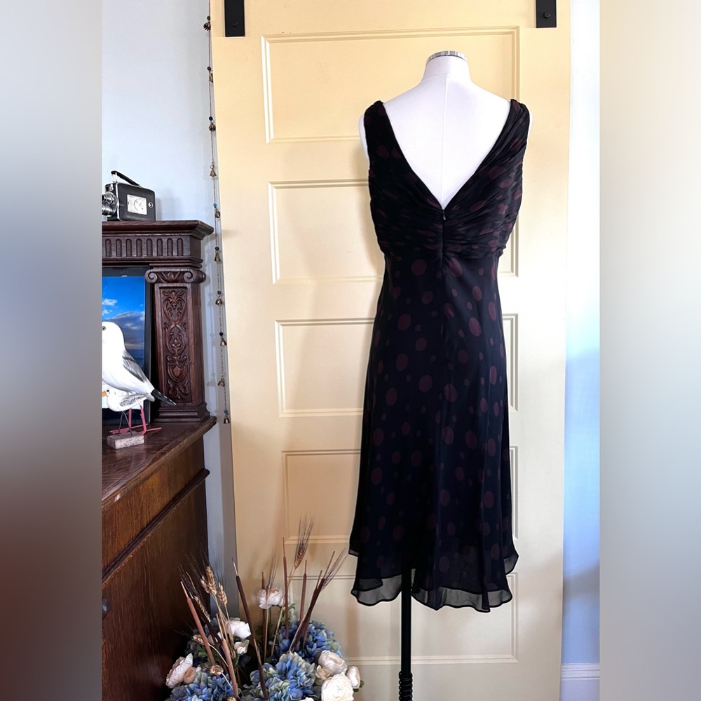 Anne Klein Dress Silk Dress Size 12 - Picture 4 of 10
